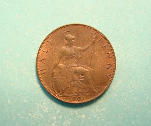 Victoria, 1901, Half Pence