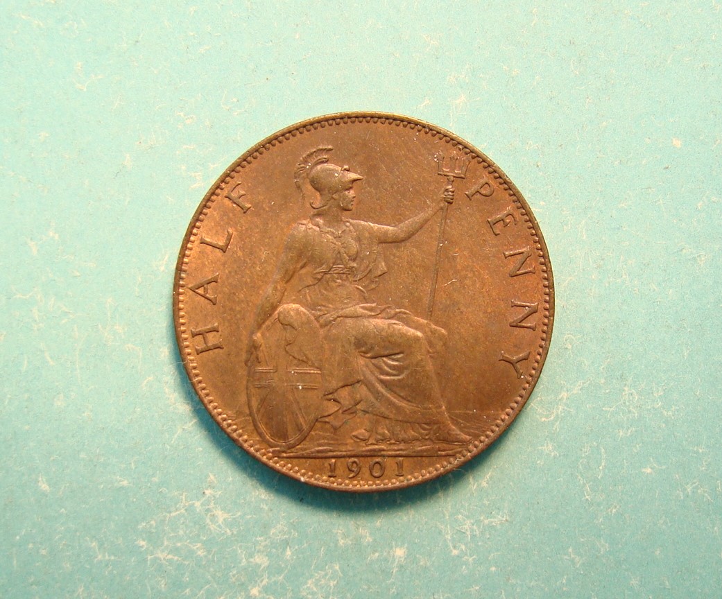 Victoria, 1901, Half Pence - Image 2