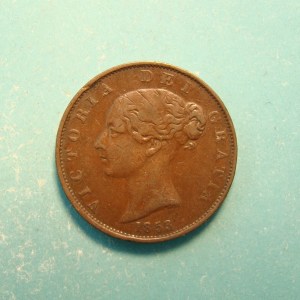 Victoria, 1853, Half Pence - Image 1