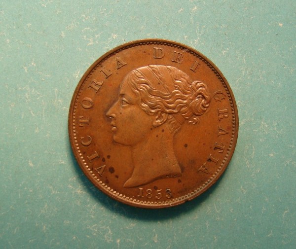 Victoria, 1853, Half Pence