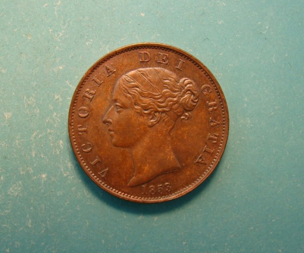 Victoria, 1853, Half Pence