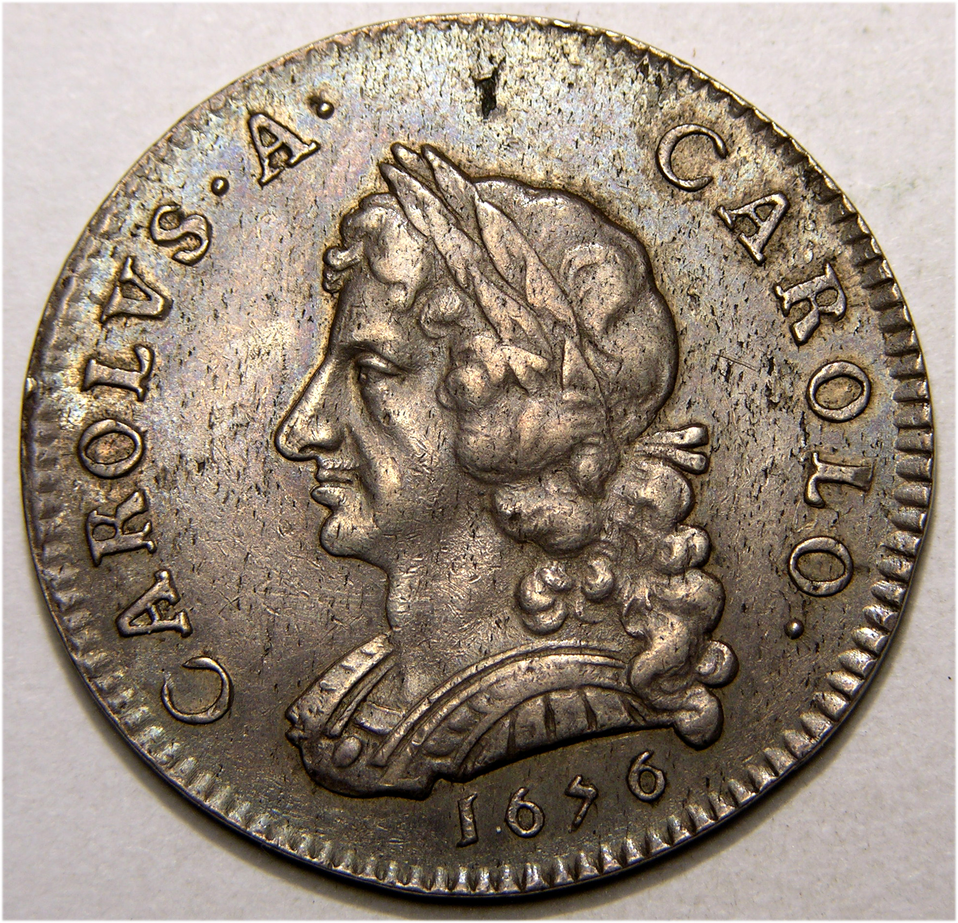 Charles II, 1676, Farthing SILVER PATTERN - Image 1