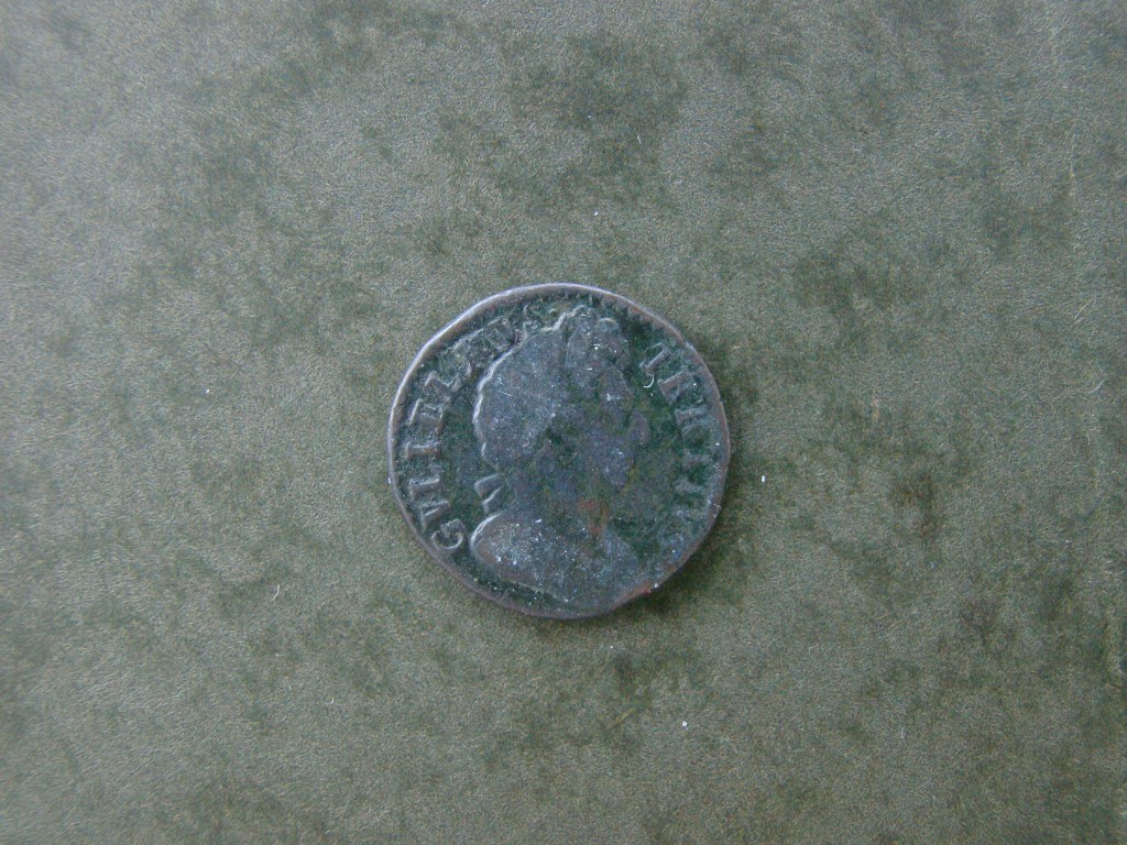 William III, 1699, Farthing, UNBARRED A's in BRITANNIA