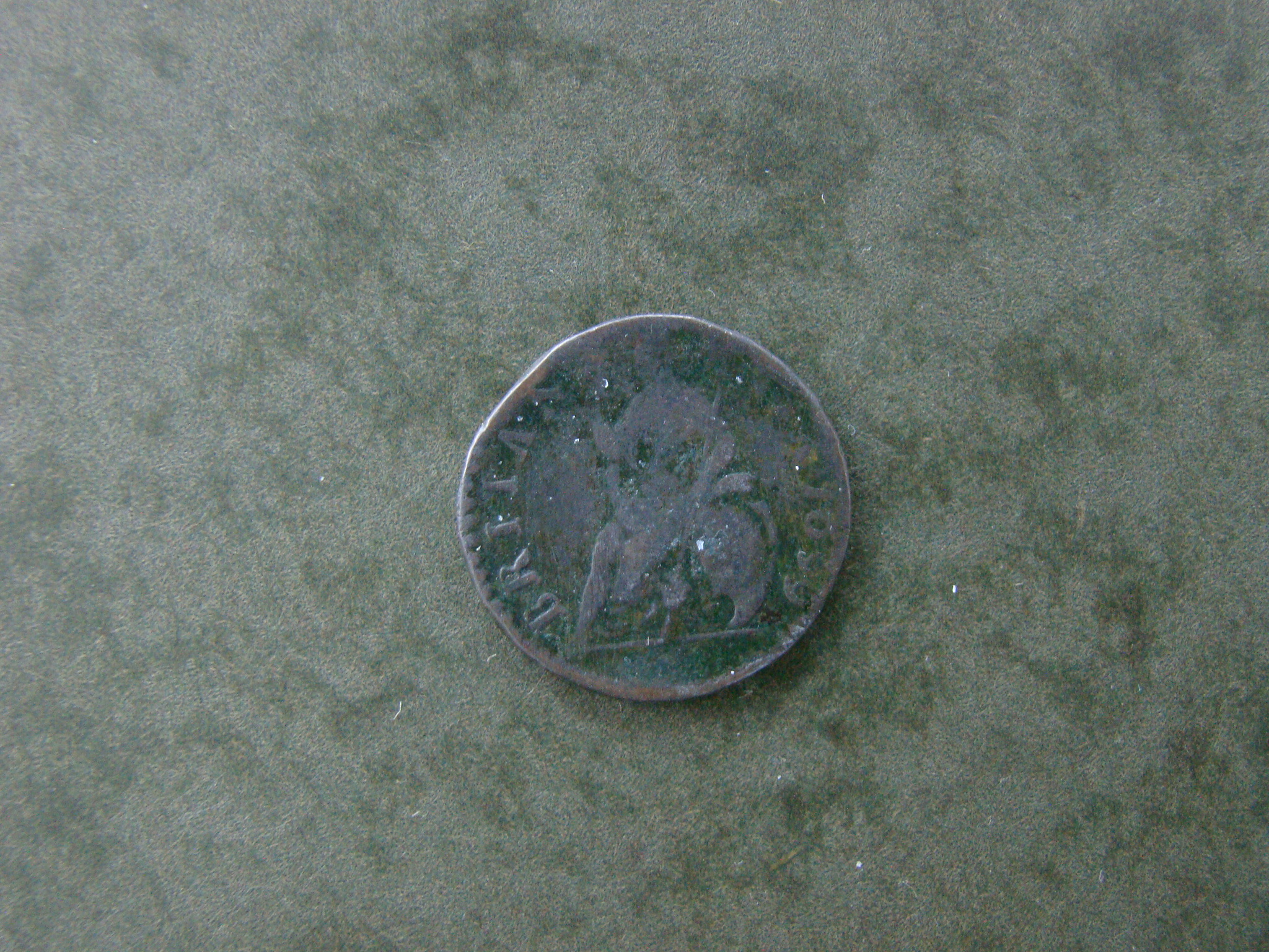 William III, 1699, Farthing, UNBARRED As in BRITANNIA - Image 2