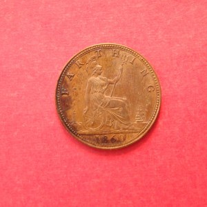 Victoria, 1860, Farthing - Image 2