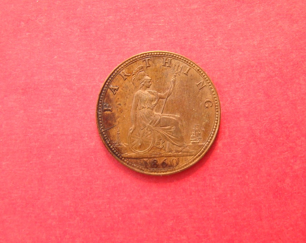 Victoria, 1860, Farthing - Image 2