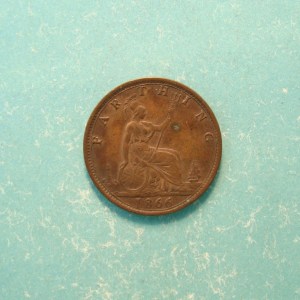 Victoria, 1866, Farthing - Image 2