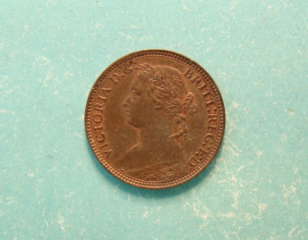 Victoria, 1875H, Farthing