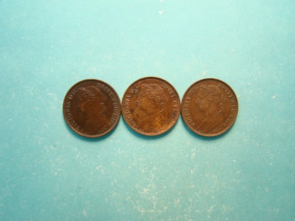 Victoria, 1881H,85,86 Farthing