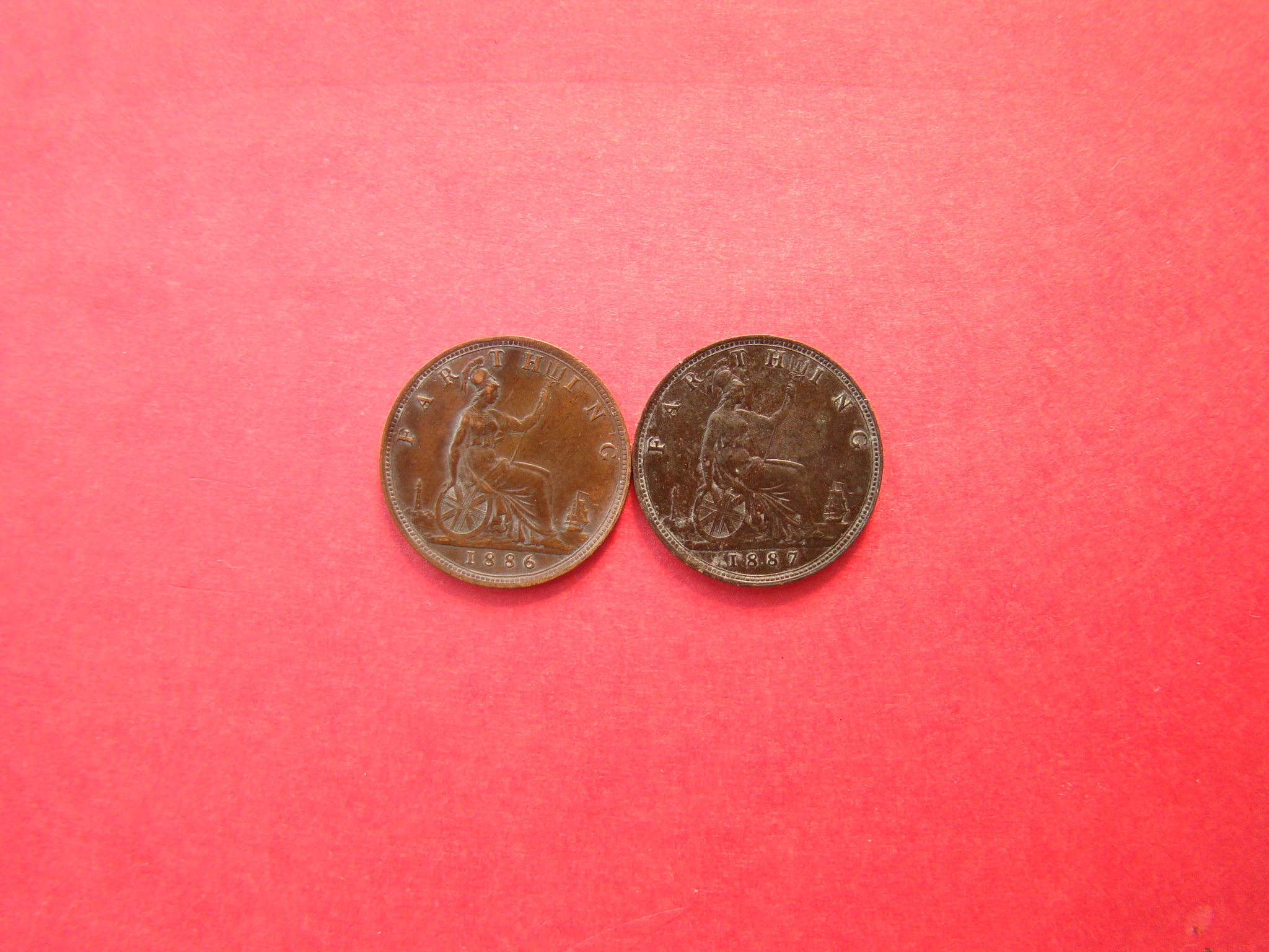 Victoria, 1886,87 Farthing - Image 2