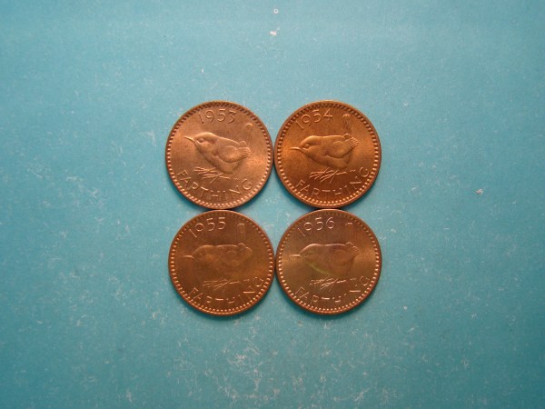 Elizabeth II, 1953-56, Farthing