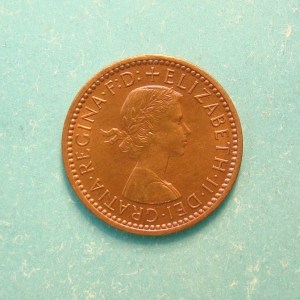 Elizabeth II, 1954, Farthing - Image 1