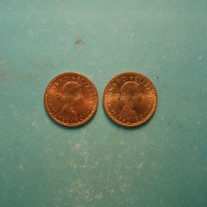 Elizabeth II, 1955,56, Farthing - Image 1