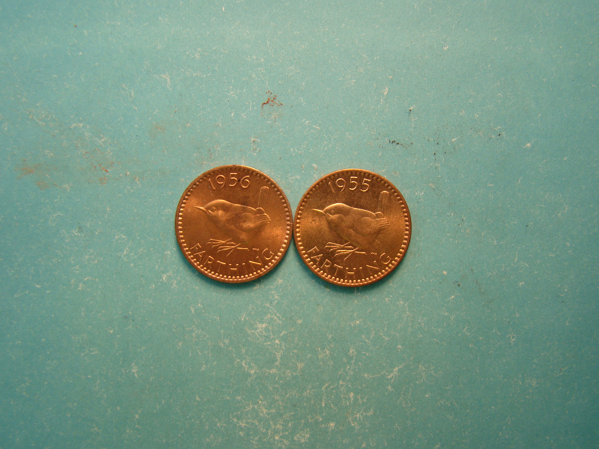 Elizabeth II, 1955,56, Farthing - Image 2