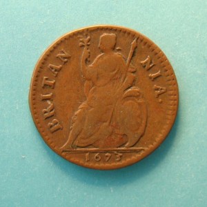 Charles II, 1673, Farthing - Image 2