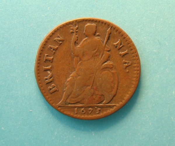 Charles II, 1673, Farthing