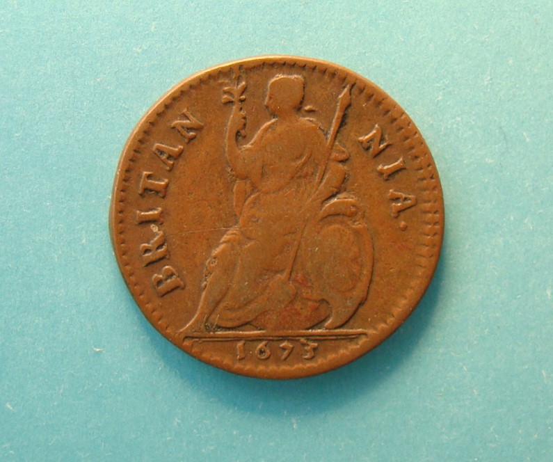 Charles II, 1673, Farthing - Image 2