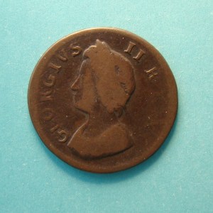 George II, 1739, Farthing - Image 1