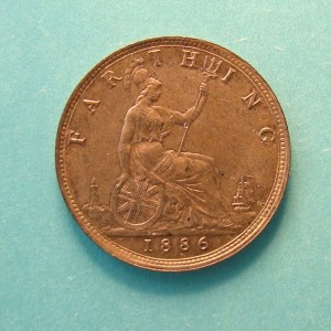 Victoria, 1886, Farthing - Image 2