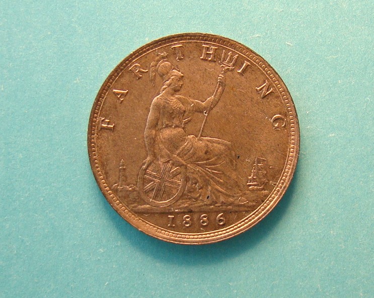 Victoria, 1886, Farthing - Image 2