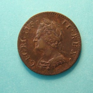 George II, 1754, Farthing - Image 1