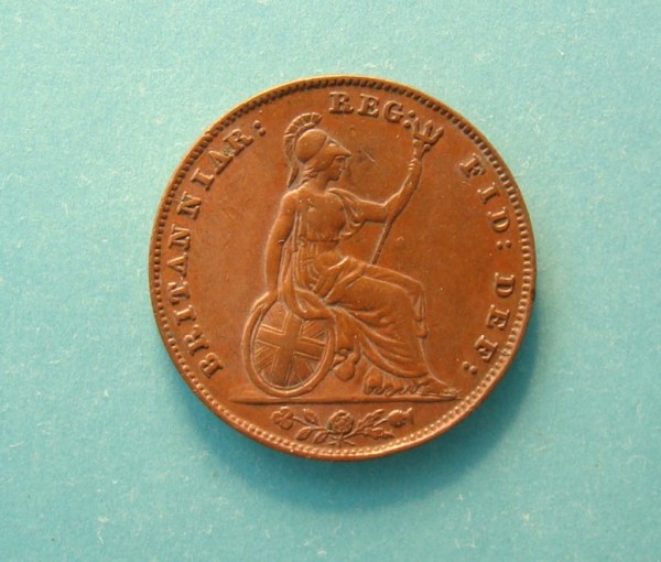 Victoria, 1850/70, Farthing, UNLISTED OVERDATE