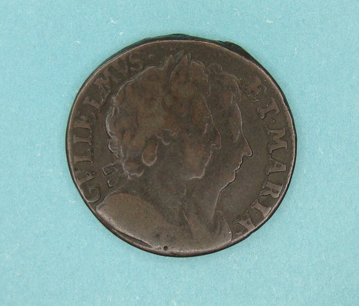 William and Mary, 1694, Farthing - Image 1