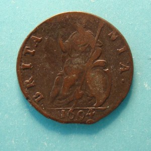 William and Mary, 1694, Farthing - Image 2