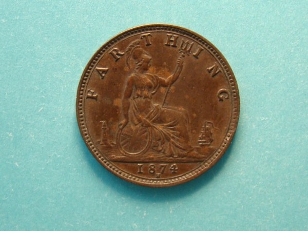 Victoria, 1874H, Farthing