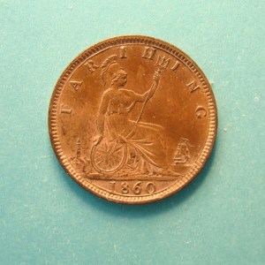 Victoria, 1860, Farthing - Image 2