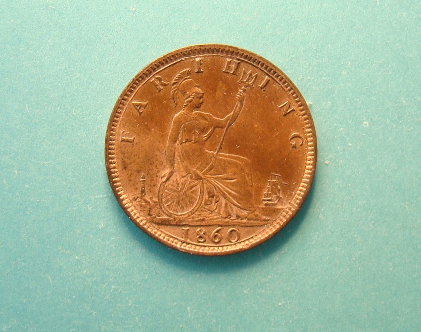 Victoria, 1860, Farthing - Image 2