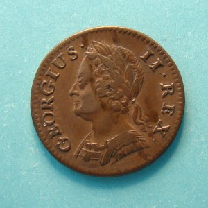 George II, 1744, Farthing - Image 1
