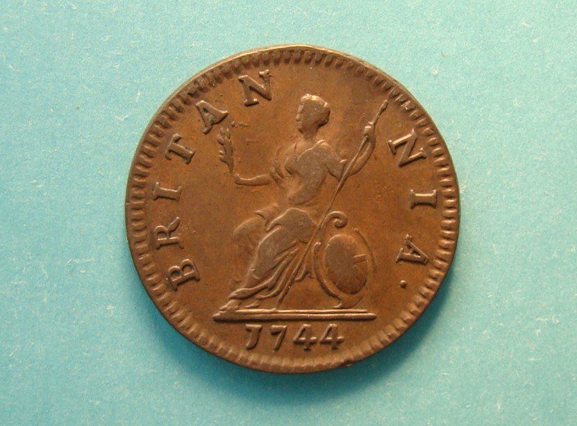 George II, 1744, Farthing - Image 2
