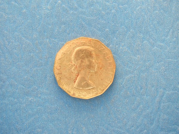 Elizabeth II, 1958, Threepence ERROR