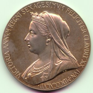 Victoria, 1897, AR55, SUPERB MEDAL with CASE - Image 1