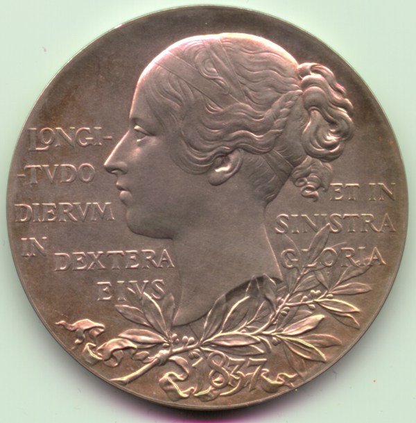 Victoria, 1897, AR55, SUPERB MEDAL with CASE