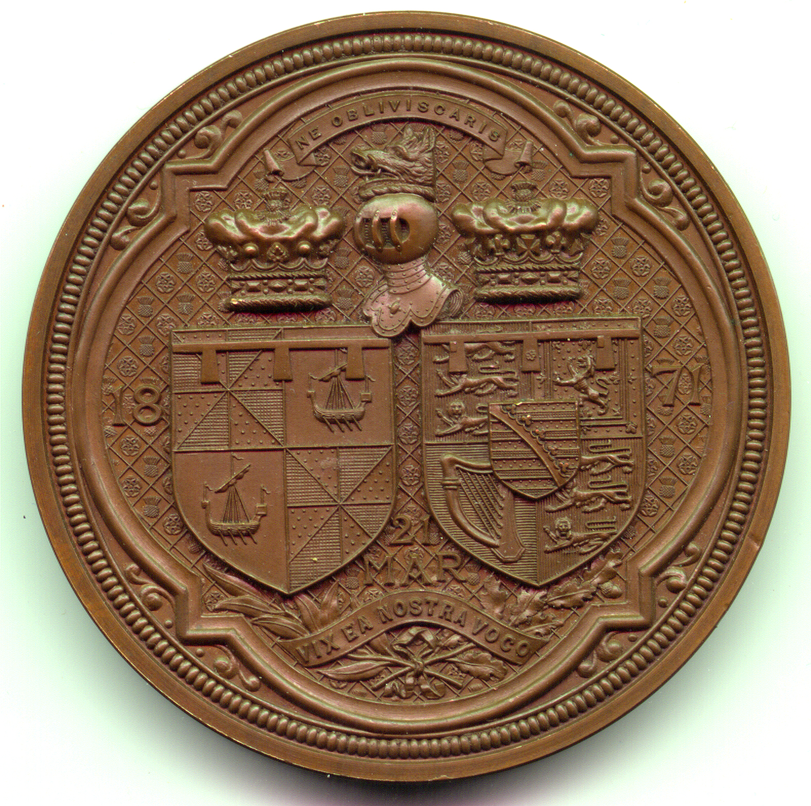 Victoria, 1871, AE64, SOLD - Image 2