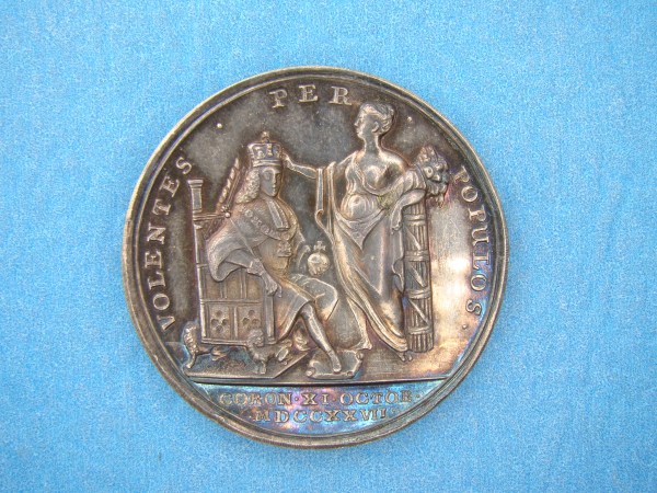 Geroge II, 1727, AR35 SOLD