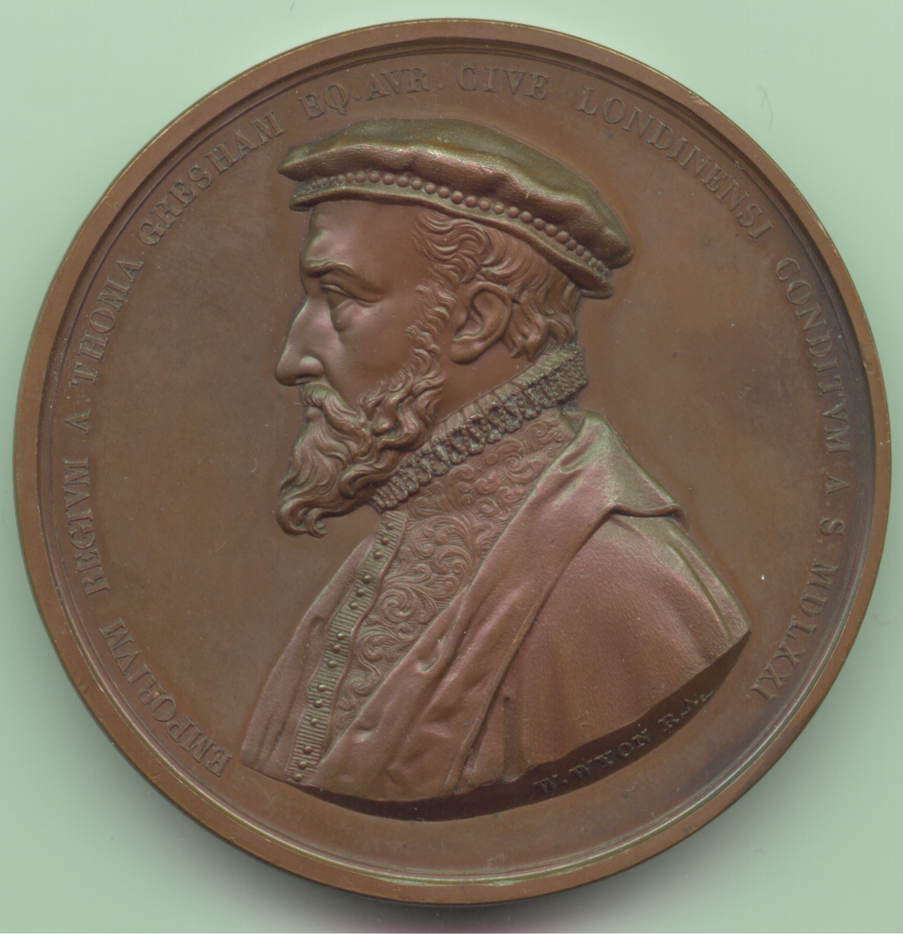Thomas Gresham, 1844, AE73 SOLD
