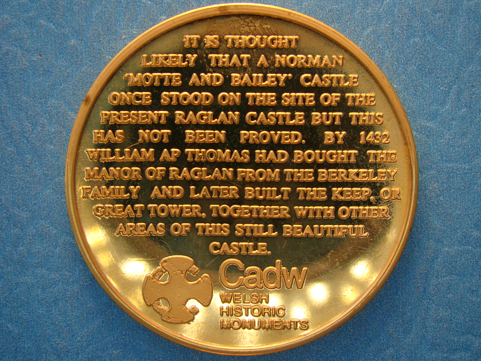 Raglan Castle, ND, AE45 Gilt - Image 2