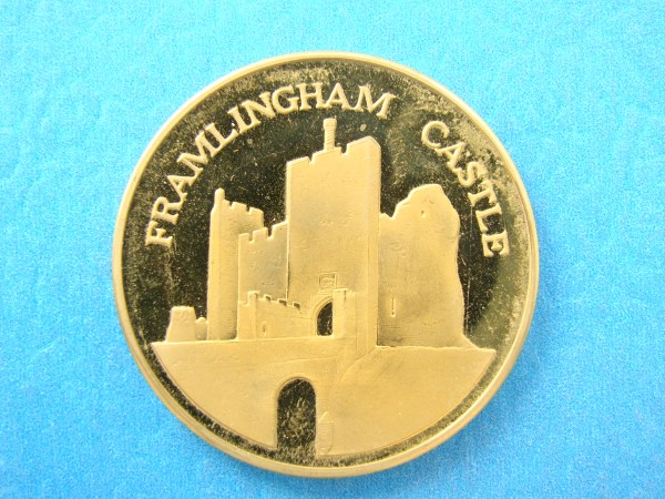 Framlingham Castle, ND AE39Gilt