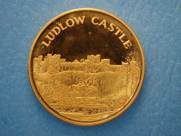 Ludlow Castle, ND, AE39Gilt