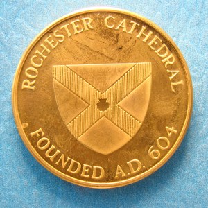Rochester Cathedral, ND, AE39Gilt - Image 2