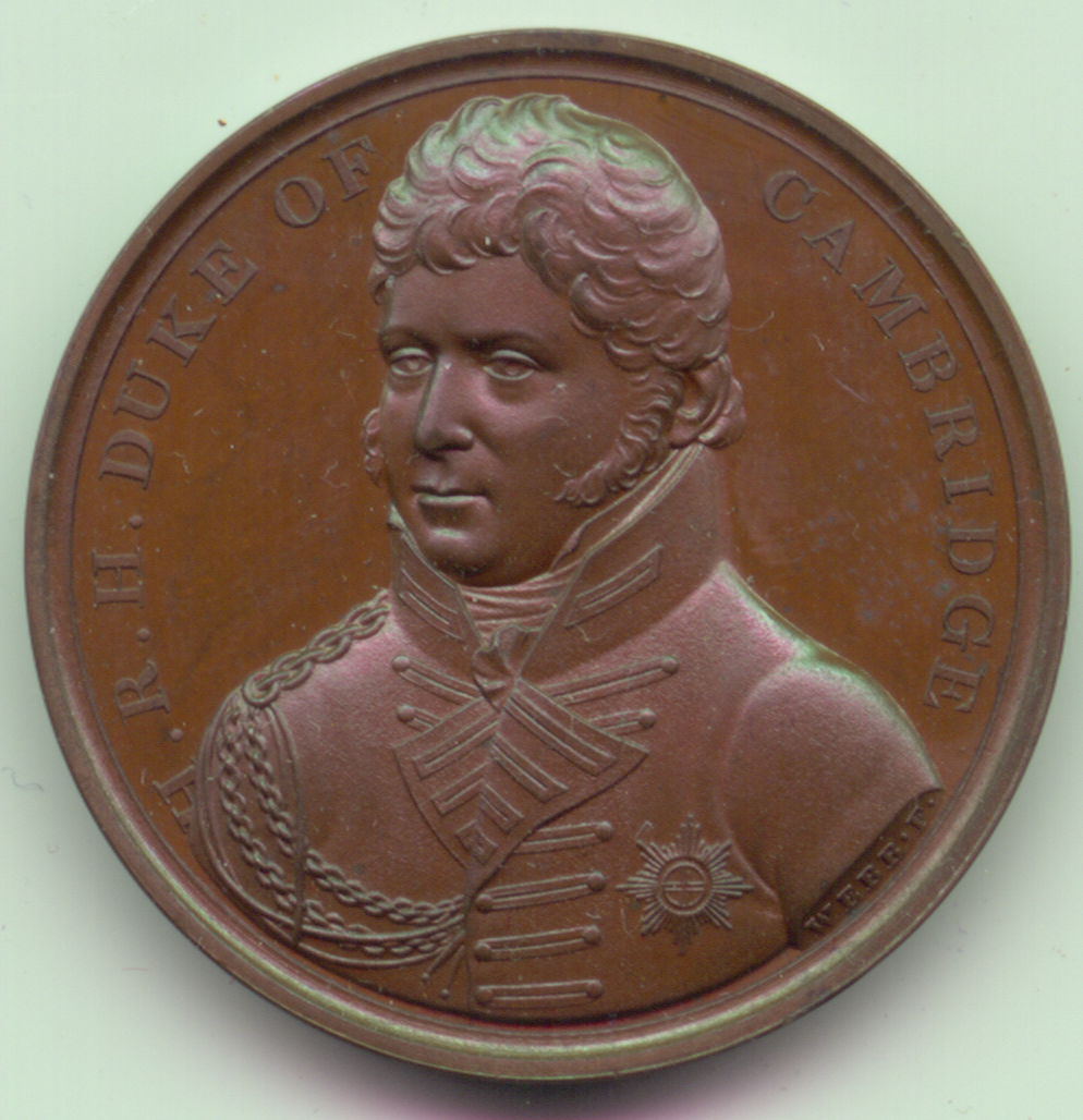 Duke of Cambridge, 1814, AE41 SOLD