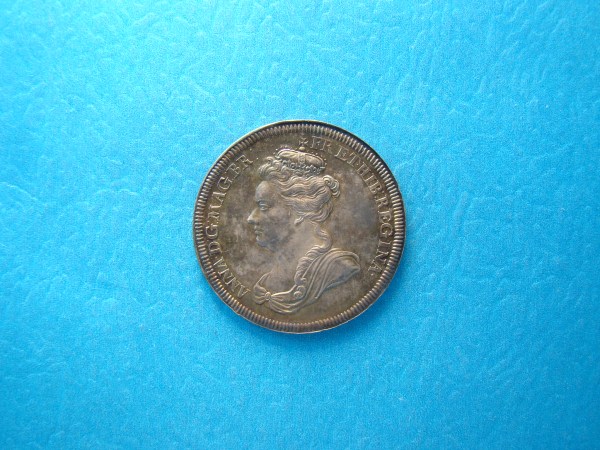 ANNE, AR36, 1702, Accession, Mint State