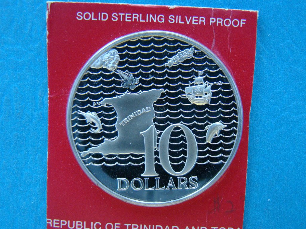 TRINIDAD & TOBAGO, $10, 1977, PROOF *