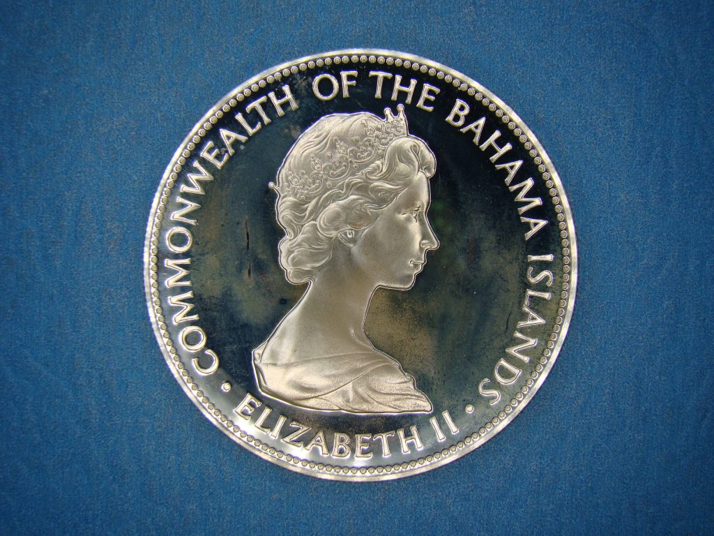 BAHAMAS, $5, 1972, PROOF