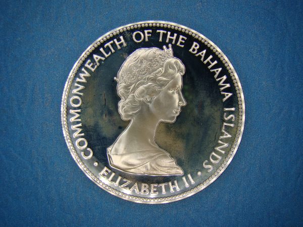 BAHAMAS, $5, 1972, PROOF