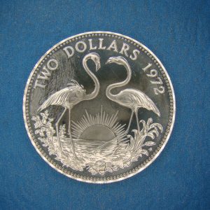 BAHAMAS, $2, 1972, SILVER PROOF * - Image 2