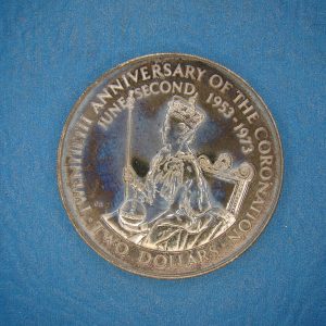 COOK ISLANDS, $2, 1973, SILVER PROOF * - Image 2